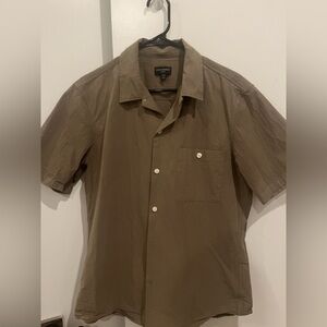 Club Monaco - Slim Fit Seersucker Button Up - Green - M